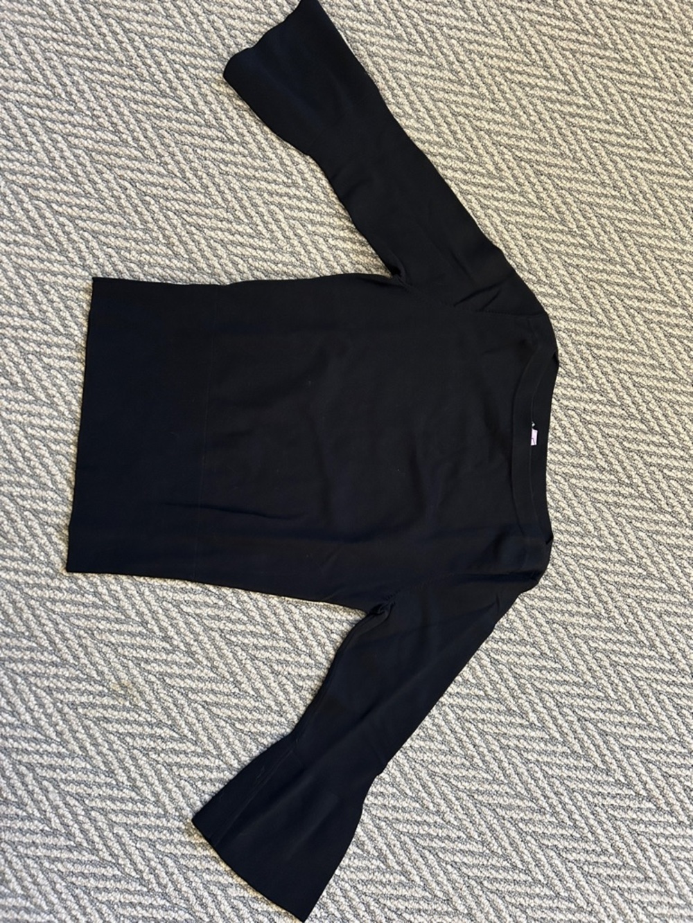 Ann Taylor Black Women's Bell Sleeve Sweater